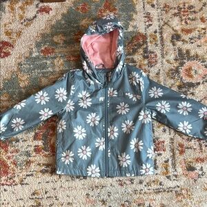 Floral rain jacket